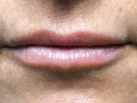 Close-up of soft, natural lips.