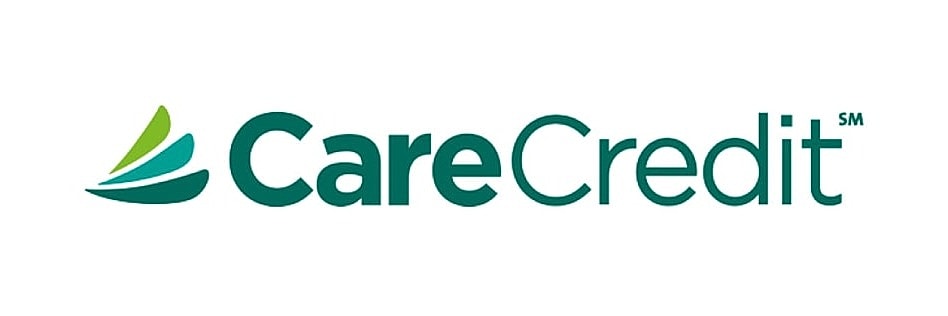 CareCredit logo with green and blue design
